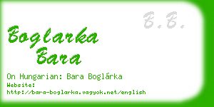 boglarka bara business card